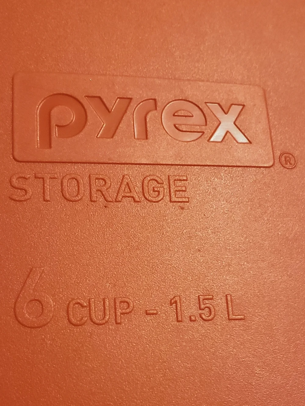 Vintage PYREX Set Of 2 Storage  Plastic Lids # 7211- PC RED